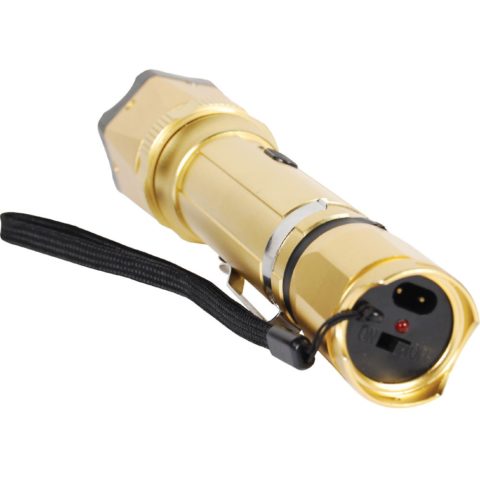 Zoom Stun Gun Flashlight Gold 18M （6610 Type）