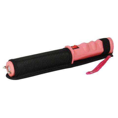 Rechargeable Stun Gun Baton Pink 12M (mini809 Type)