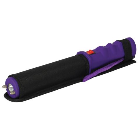 Rechargeable Stun Gun Baton Purple 12M (mini809 Type)