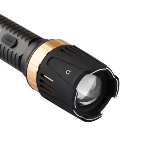 Newest Zoomable LED Stun Gun Tactical Self Defense Waterproof
