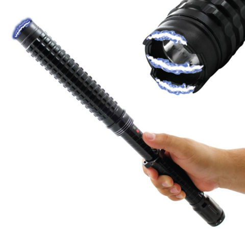 Extendable Anti-Riot Gear Stun Gun Flashlight Stun Baton (X10)