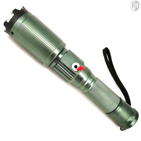 Portable Electric Shock Stick Self-Defense Stun Gun Riot Flashlight