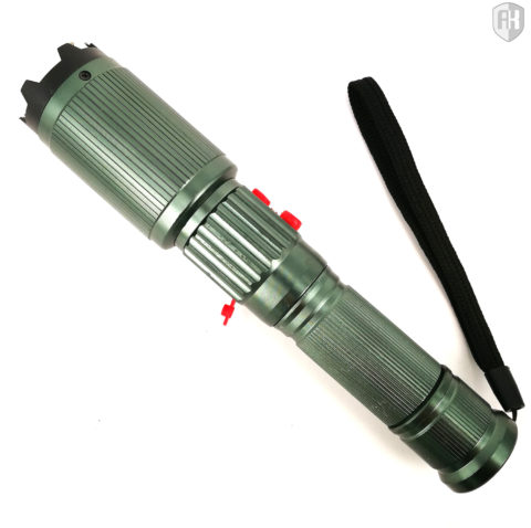 Portable Electric Shock Stick Self-Defense Stun Gun Riot Flashlight