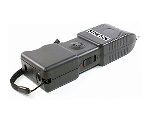 Heavy Duty Stun Gun Rechargeable with Police Siren LED Flashlight