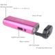 Self Defense USB Rechargeable Stun Gun LED Flashlight Functions