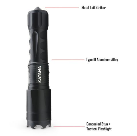 Stun Gun 200 Lumen Blinding Flashlight - High Voltage Edition