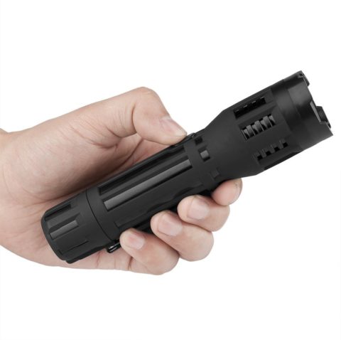 LED Tactical Self Defense Flashlight Stun Gun Heavy Duty Rechargeable